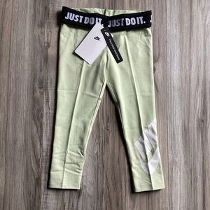 Nike Girls Honeydew Light Green Just Do It Leggings Size 2T New With Tags